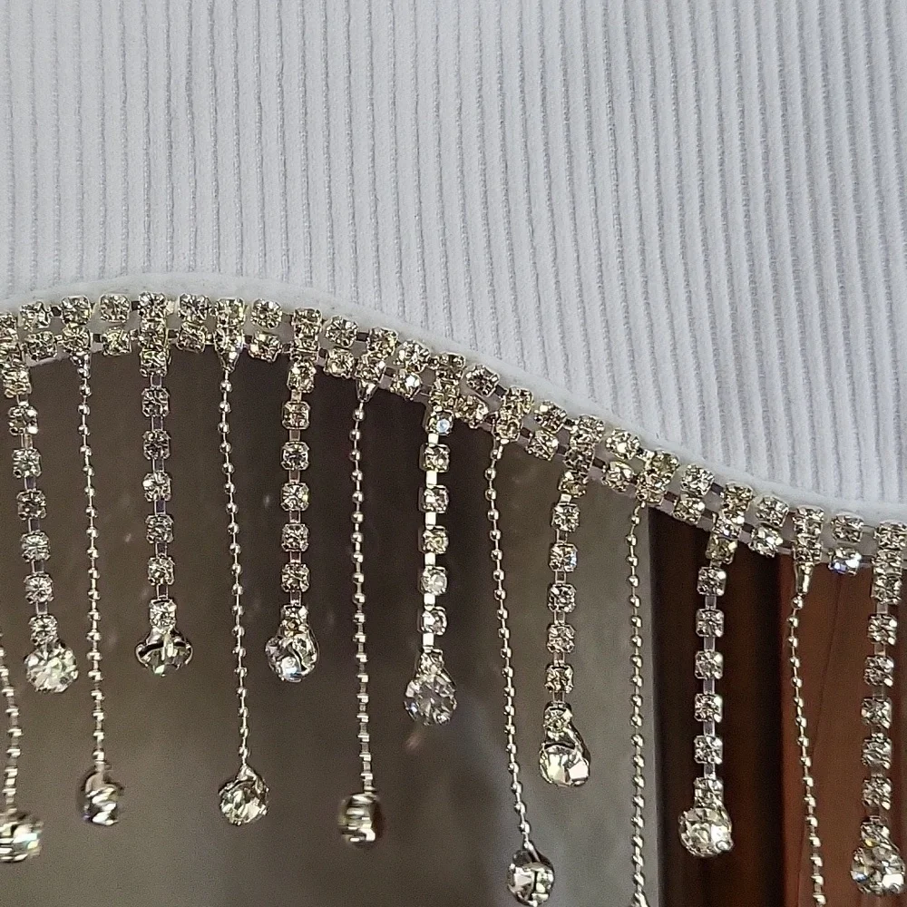 FADED ROSE Bandeau with Rhinestones - Picture 3 of 4